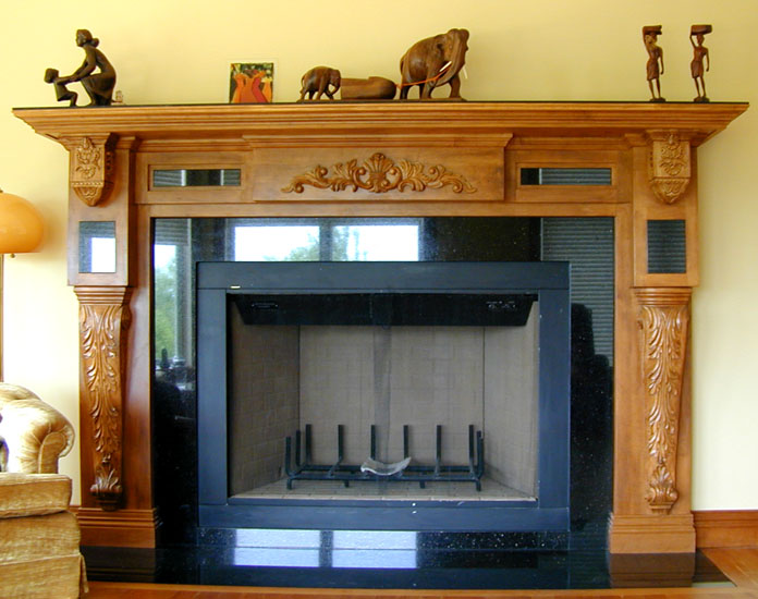 gas log fireplace mantel, designing fireplace mantel, pillar mantel fireplace, add crown molding to fireplace mantel shelf