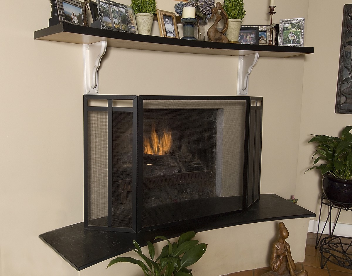42 inch fireplace screen, twig fireplace screen, minuteman fireplace screen, fireplace screen material